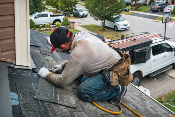 Professional Emergency Roof Repair technician working in Jobstown, NJ